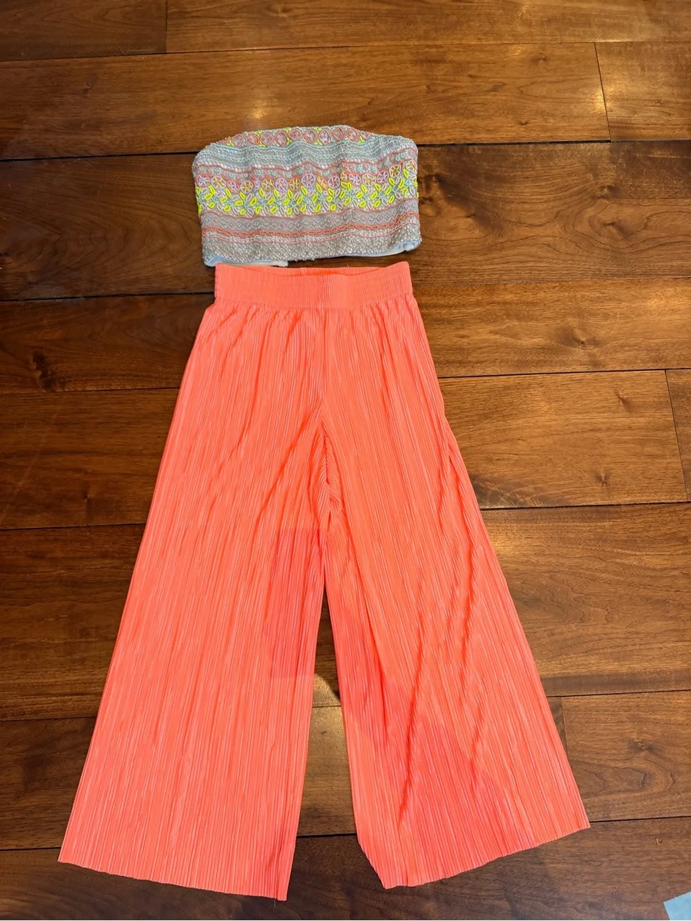 Women's SET Wide-Leg Pants and matching bustier
